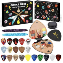 Guitar Picks Advent Calendar 2025 Christmas Gift for Guitar Lovers