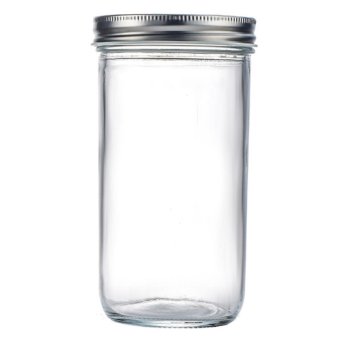 650 ml Glasbehälter mit luftdichtem Schraubverschluss, transparent, multifunktional
