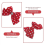 Red Bow Shoe Clips for Women, 1 Pair 4
