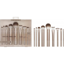 Premium 9-Piece Gold Makeup Brush Set for Foundation, Powder, Concealer