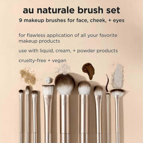 Premium 9-Piece Gold Makeup Brush Set for Foundation, Powder, Concealer 1