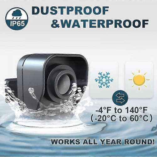 Driveway Alarm - 800m Long Range, Wireless, Weather Resistant Motion Sensor (EU Plug) 2