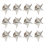 1 Star Silver 12pcs Star Shape Badges Lapel Pins Party Decorations-Yvan 2