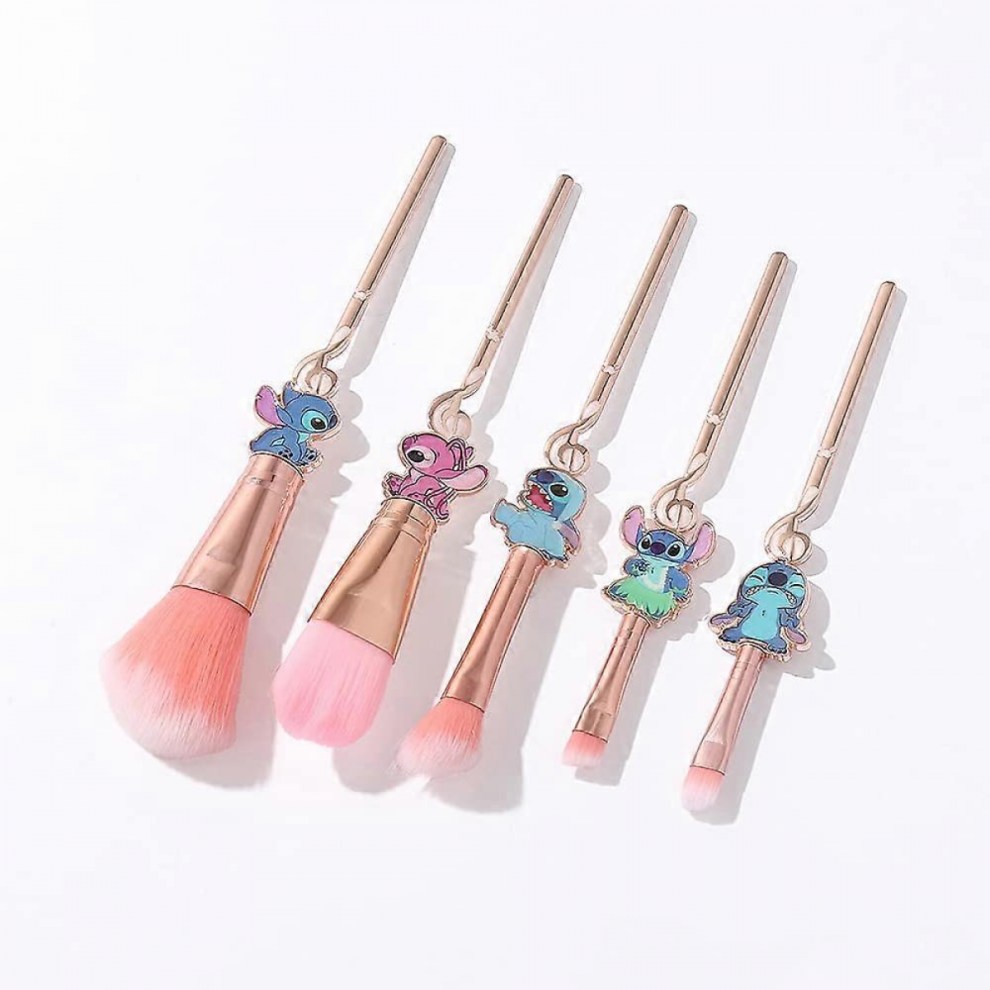 Creative Stitch Makeup Brushes Set - 5Pcs Premium Cosmetic Brushes