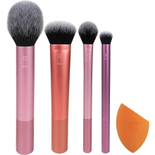 5-Piece Face Makeup Brush Set with Sponge & Expert Brushes