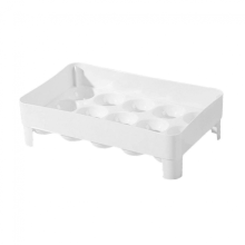 Porte-œufs empilable pour réfrigérateur, plateau plastique alimentaire, facile à nettoyer