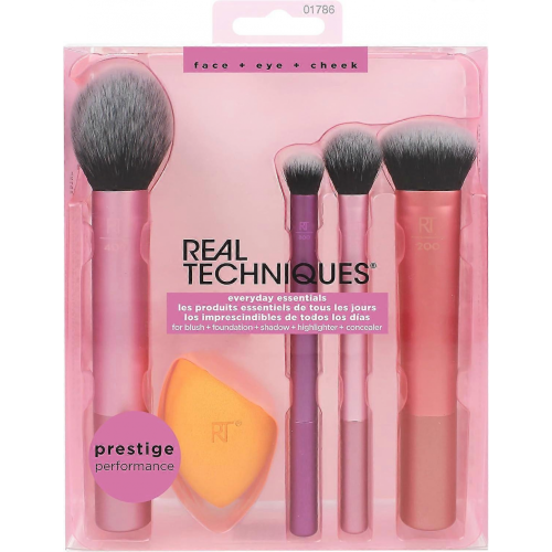 5-Piece Face Makeup Brush Set with Sponge & Expert Brushes 1