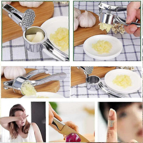 Edelstahl Knoblauchpresse, robuste Küchenhelfer für Knoblauch 1