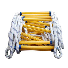 Fire escape ladder, emergency rope ladder, wearresistant resin ladder with hooks, 12 m