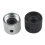 2Pcs Silver Metal Dome Knobs for Electric Guitar Bass Tone Volume Control 4