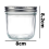 650 ml Glasbehälter mit luftdichtem Schraubverschluss, transparent, multifunktional 5