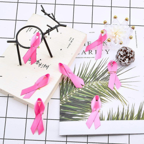 Broches ruban rose cancer du sein, lot de 200 1