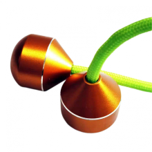 Goldene Aluminiumlegierung Begleri-Perlen, Anti-Stress Fidget Spielzeug für Kinder und Erwachsene