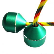 Begleri in lega di alluminio verde antistress con perline, giocattolo da dito per adulti e bambini