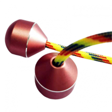 Weinrote Aluminium-Begleri-Perlen – Fidget-Spielzeug gegen Angst für Kinder & Erwachsene