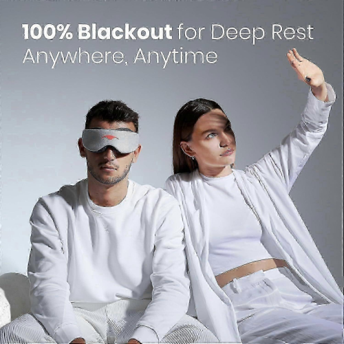 2025 Blackout Sleep Mask 100% Light Blocking Adjustable Comfortable Night Eye Cover 1