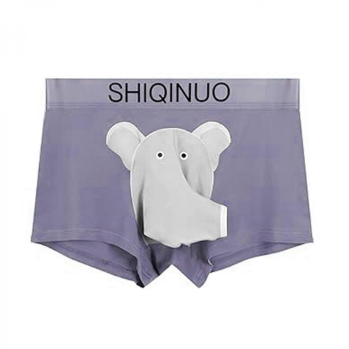 Grauviolette Herren-Boxershorts 3XL mit atmungsaktivem Netzfutter