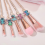 Creative Stitch Makeup Brushes Set - 5Pcs Premium Cosmetic Brushes 3