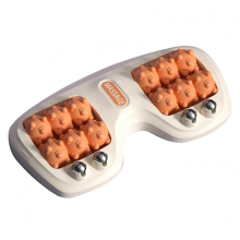 Orangefarbene Fußmassagerolle gegen Plantarfasziitis – Doppelte Akupressurtherapie bei Schmerzen, Stress & für Durchblutung
