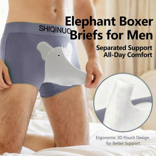 Grauviolette Herren-Boxershorts mit atmungsaktivem Netzbeutel 2