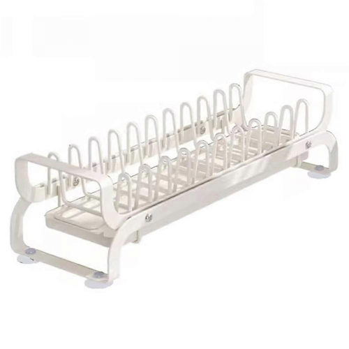 MultiColor003XH-0027-1 Pull-Out Dish Rack, Slideable Drying Holder with Drainboard