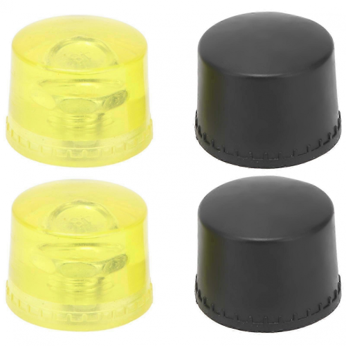 Punte per martello in gomma da 35 mm, set mazzuolo giallo e nero 1