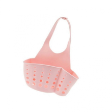 Étagère à savon rose 21,5 x 16 x 5 cm, panier de rangement cuisine avec fermeture à pression.