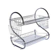Organisateur porte-couverts argenté, égouttoir à vaisselle de cuisine
