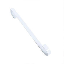 Support de couronne à crochet simple en métal blanc de 38 cm pour porte d'entrée