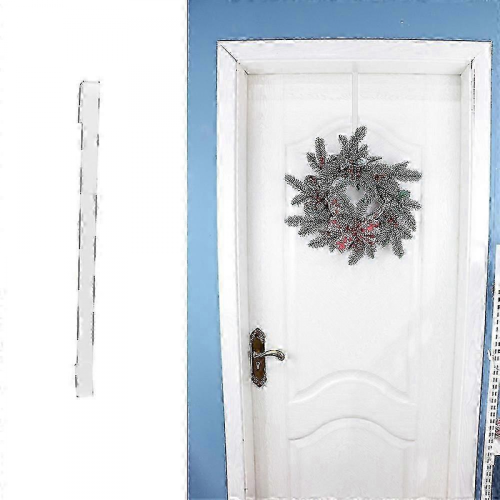 38cm White Metal Single Hook Wreath Hanger for Front Door 2