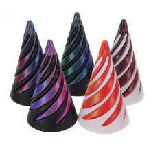 5 Stück 3D-gedruckte Spiralkegel-Fidget-Toys: Flexible, unmögliche Pyramiden für Kinder und Erwachsene