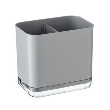Porte-couverts de cuisine gris, égouttoir multifonction pour cuillères et fourchettes