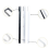 38cm White Metal Single Hook Wreath Hanger for Front Door 4