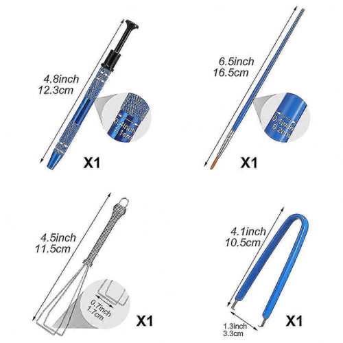 Blue Keyboard Lube Switch Puller Kit with Key Cap Remover and Mechanical Switch Opener 1