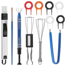 Blue Keyboard Lube Switch Puller Kit with Key Cap Remover and Mechanical Switch Opener