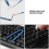 Blue Keyboard Lube Switch Puller Kit with Key Cap Remover and Mechanical Switch Opener 3