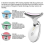 Massaggiatore termico EMS per collo e viso con LED, fotoni e microcorrente antirughe 4