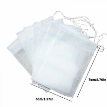 5x7cm Spice Bags, 200pcs Reusable Drawstring Soup & Tea Bags, Nonwoven Filters