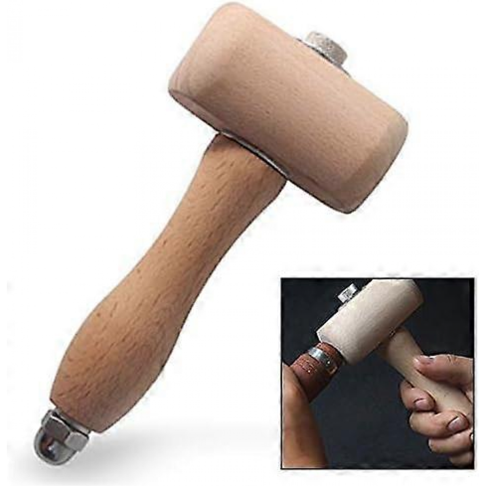 Beech Wood Mallet Hammer For Wood Carving And Leather Craft 7057162632962