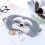 2 Pack Soft Plush Sloth Sleep Eye Mask for Travel, Home Use - Grey Brown 3