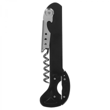 Black 14.50X4.20X1.60CM Corkscrew Wine Bottle Opener Party Beer Soda Opener Pocket Tool