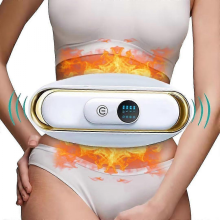 Weißer Fettverbrennungsgürtel zur Bauchstraffung, Massagegürtel für Figurformung