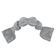 GraySoft verstellbare Seidenschlafmaske für Reisen, lichtundurchlässig, komfortabel, Schwarz
