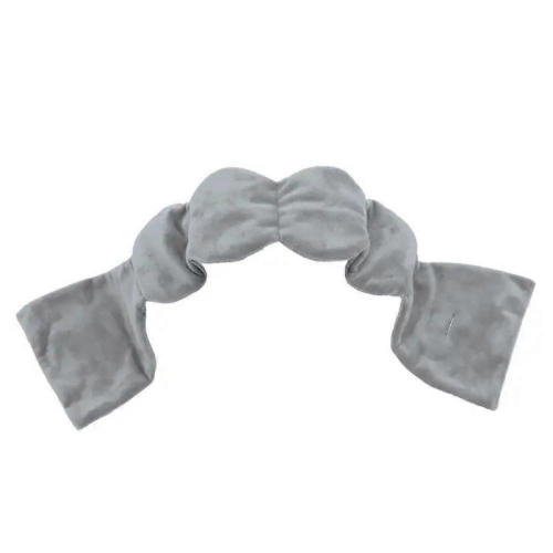 GraySoft Adjustable Silk Sleep Mask for Travel, Light Blocking, Comfortable, Black
