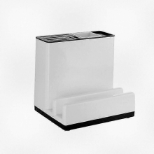 White 24x20x23.5cm Multi-Purpose Kitchen Rack for Dishes, Chopsticks, Cutting Boards & Pots