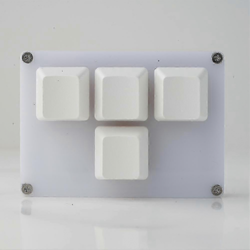 4-Key Mini Mechanical Keyboard with Arrow Keys and WASD Keypad 2
