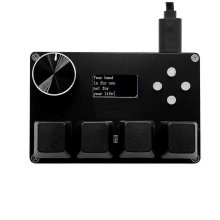 O3C++ OSU Gaming Tastatur mit 4 Tasten, Schwarz