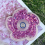 Spinner anti-stress fleur en sable à paillettes violettes 4