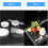 Black Stainless Steel Folding Dish Drainer with Removable Roller, 43cm x 35cm 5