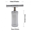 Ergonomic Detachable Zinc Alloy T-Shaped Garlic Press Crusher Tool 3